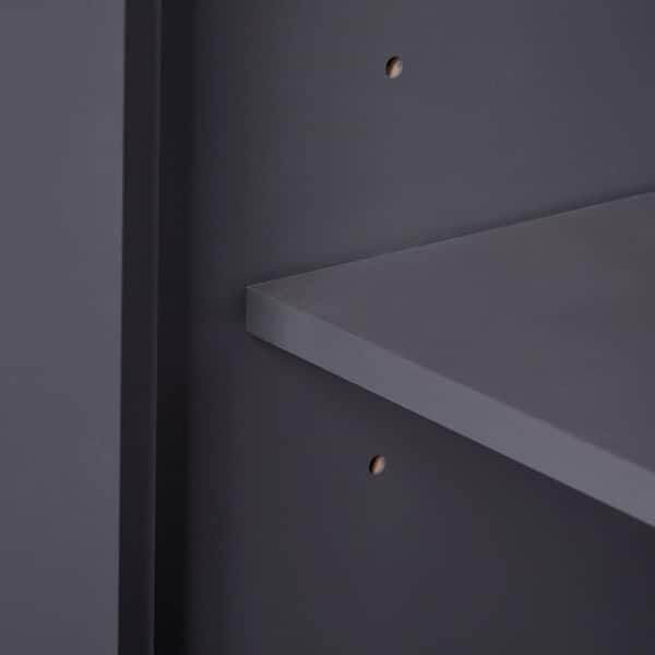 24in. Freestanding Single Sink Blue Bath Vanity with White Ceramic Top