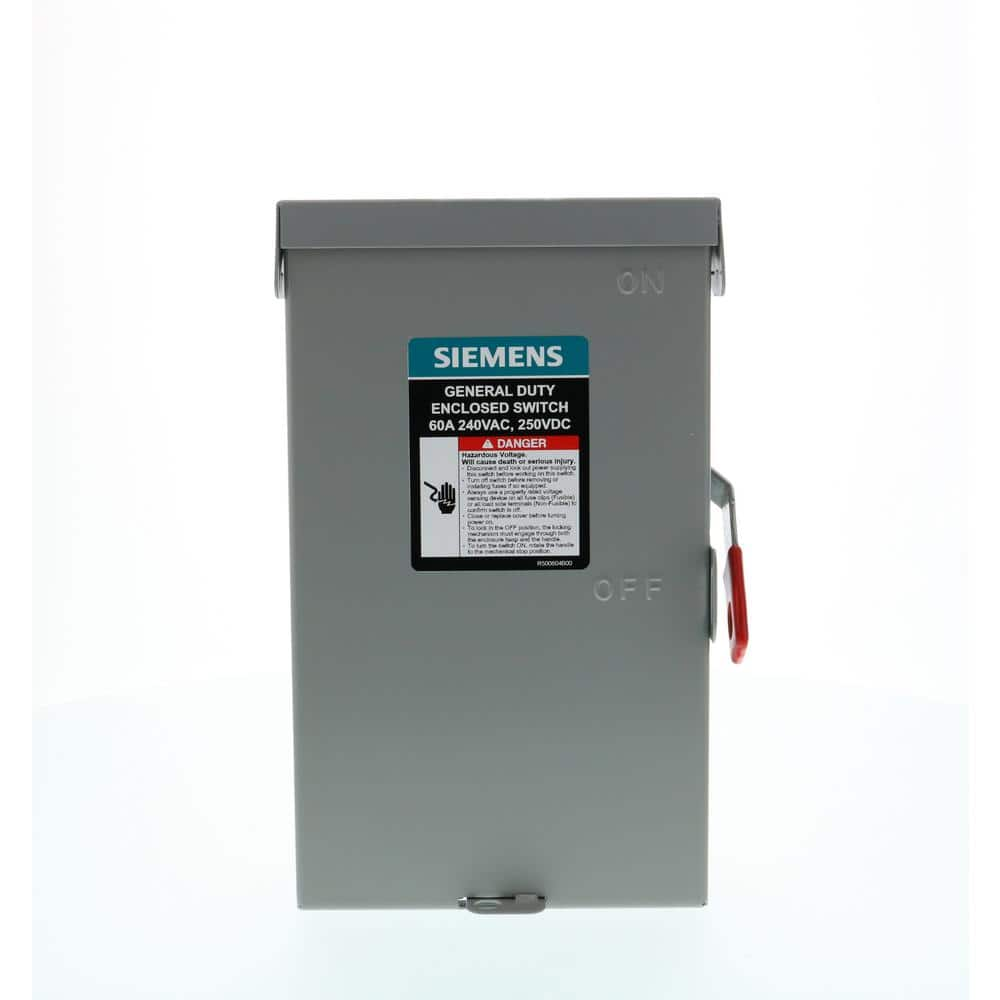 Have A Question About Siemens General Duty 60 2 Pole 3 Wire 240 Volt Fusible Indoor Safety