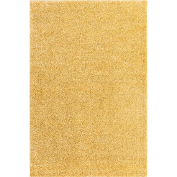 Unique Loom Solo Calabasas Yellow 5' 0 x 7' 7 Area Rug