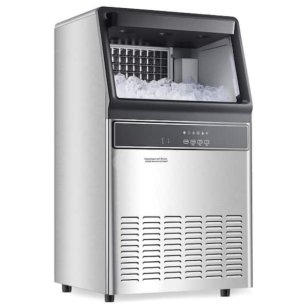 150 lbs. /24 H Commercial Ice Maker, 55 Ice Cubes in 15 Minutes, Freestanding Ice Maker Machine with 33 lbs. Capacity