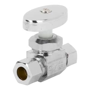 3/8 Angle Stop Feedwater Ball Valve w/ 1/4 QC