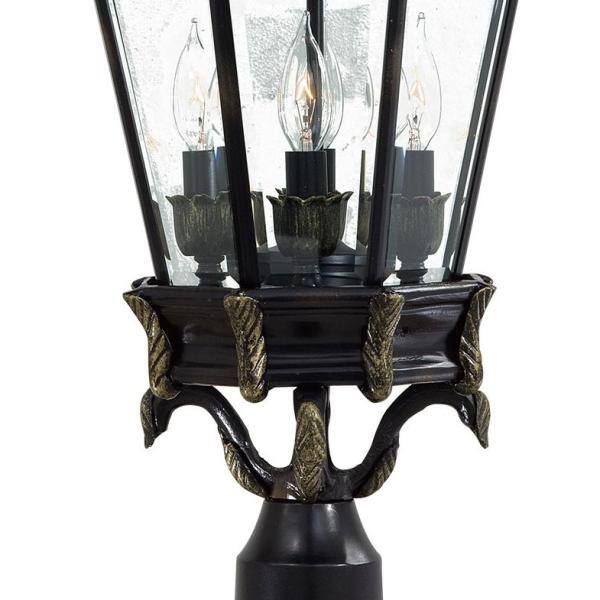 Stratford Hall Heritage Gold 28" Outdoor Lantern with Clear Beveled Glass
