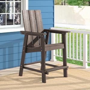 Plastic Adirondack Chair Patio Chair with Big Armrests Fire Pit Chair Weather Resistant, Outdoor Bar Stool, Coffee