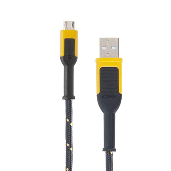 DEWALT 6 ft. Reinforced Braided Cable for Micro-USB