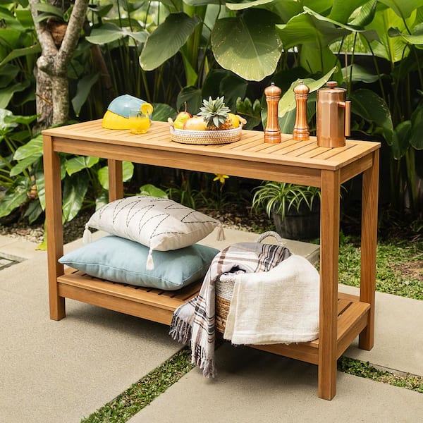 ANGELES HOME Mosaic Side Round Bistro Metal Outdoor Side