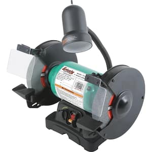 8 in. Variable-Speed Bench Grinder with Light