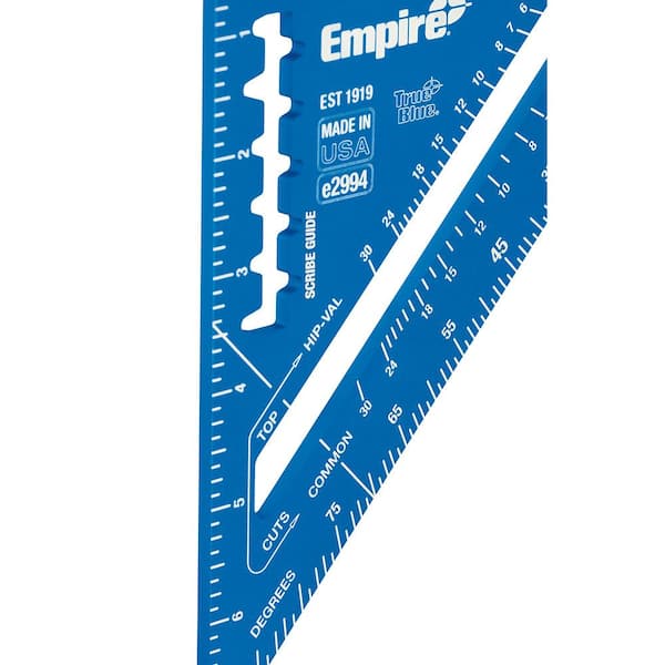 Empire 7 in. Laser Etched Aluminum Rafter Square and 16 in. x 24 in. Laser Etched Framing Square (2-Piece)