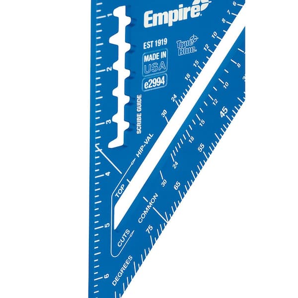 Empire - 7 in. Laser Etched Aluminum Rafter Square
