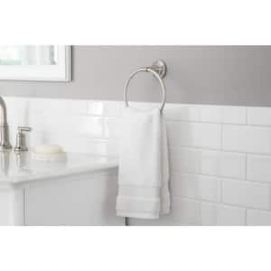 Wall Mounted Constructor Towel Ring in Brushed Nickel