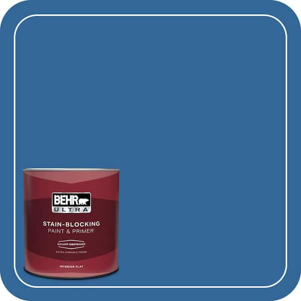 BEHR ULTRA 1 qt. #580B-7 American Anthem Extra Durable Flat Interior Paint & Primer