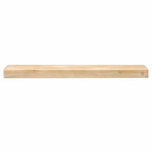 Dakota Whitewash Stain 60 in. Wood Fireplace Cap-Shelf Mantel