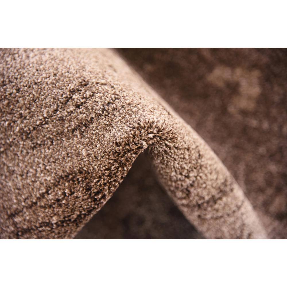 La Jolla 10' Square Brown Floral Synthetic Rug