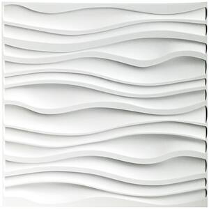 Art3d 19.7 in. x 19.7 in. White PVC 3D Wall Panels for Interior Wall ...