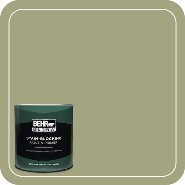 BEHR ULTRA 1 qt. #410F-4 Mother Nature Semi-Gloss Enamel Exterior Paint & Primer