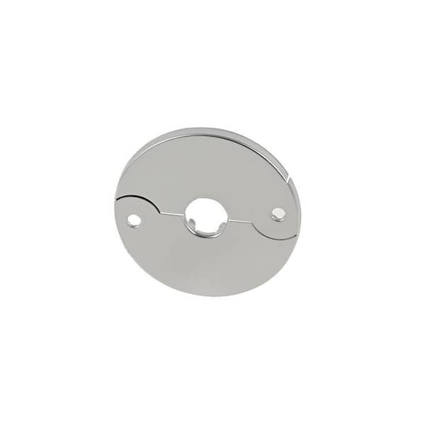 1/2 in. Copper Tube Size Split Flange Escutcheon Plate in Chrome-Plated Steel