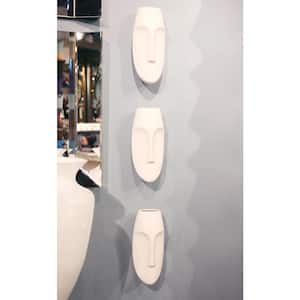 Matte White Face Wall Sculpture