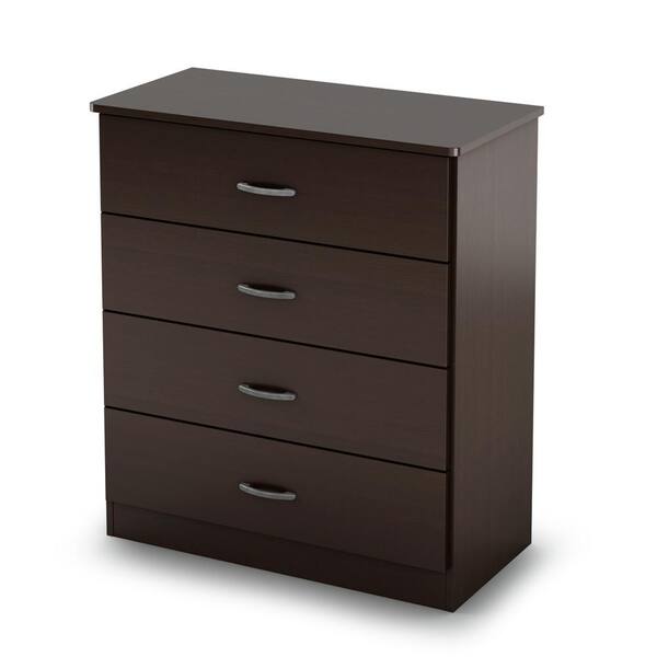 South Shore Libra 4-Drawer Chocolate Chest