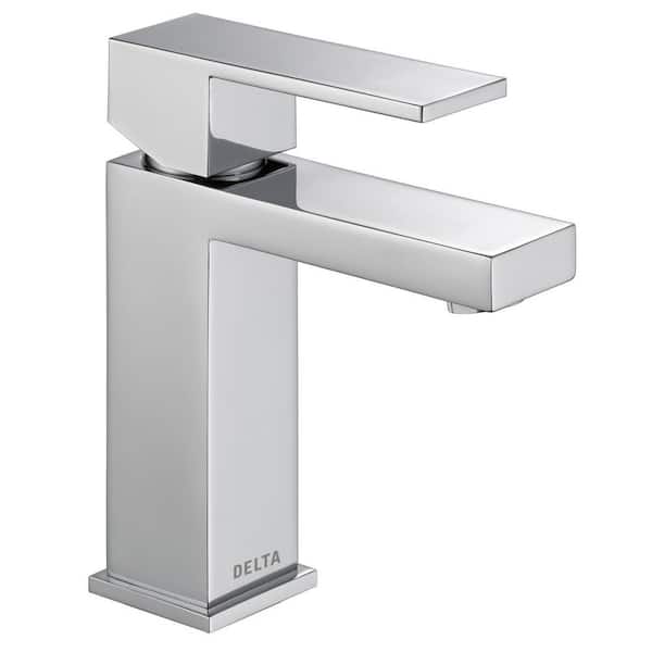 Delta Modern Single Hole Single-Handle Project Pack Bathroom Faucet in Chrome