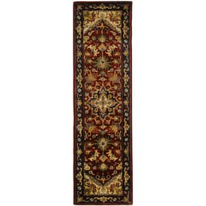 Classic Assorted/Red 2 ft. x 8 ft. Border Runner Rug