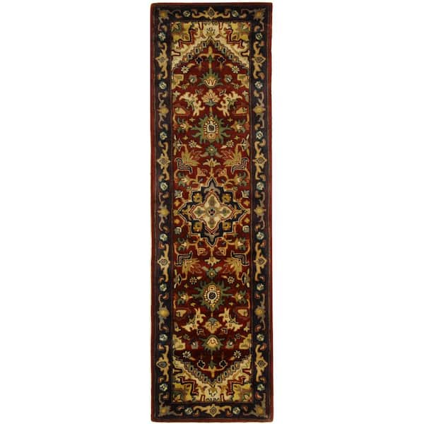 SAFAVIEH Classic Assorted/Red 2 ft. x 8 ft. Border Runner Rug