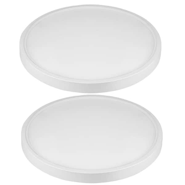 12 in. 28-Watt 3600 Lumens LED Recessed Ceiling Light for Bedroom, Living Room, 3CCT Selectable, ETL Certified, 2-Pieces
