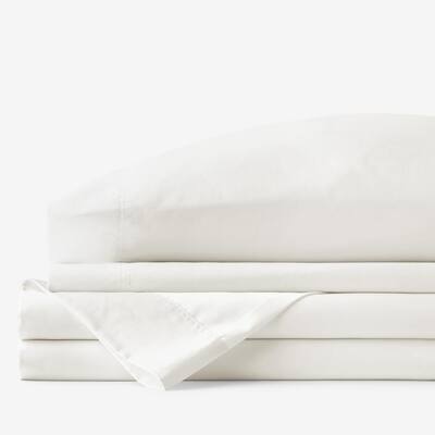 Company Cotton Crème Wrinkle-Free Sateen Queen Sheet Set