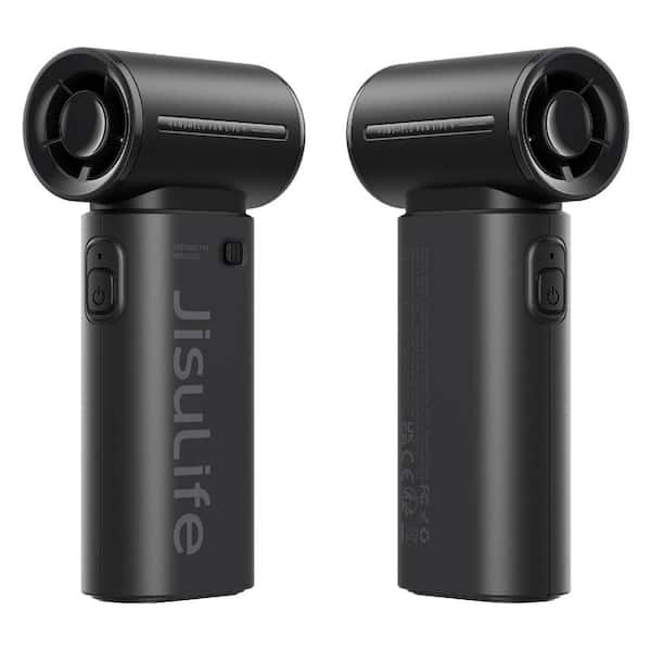 Life9 0.82in 5 Speeds Handheld Personal Fan in Black with 3600mAh Battery