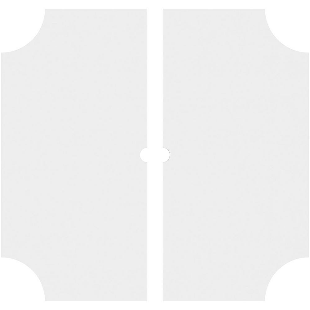 Locke 20" White PVC Contemporary Ceiling Medallion