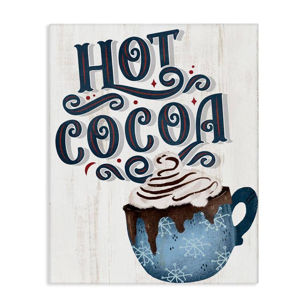 Warm Rustic Hot Cocoa by Kim Allen Unframed Typography Graphic Art Print 40 in. x 30 in. price history on PriceWatchPro