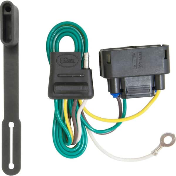 CURT Custom Vehicle-Trailer Wiring Harness, 4-Flat, Select Ford F-150, OEM Tow Package Required, Quick Wire T-Connector