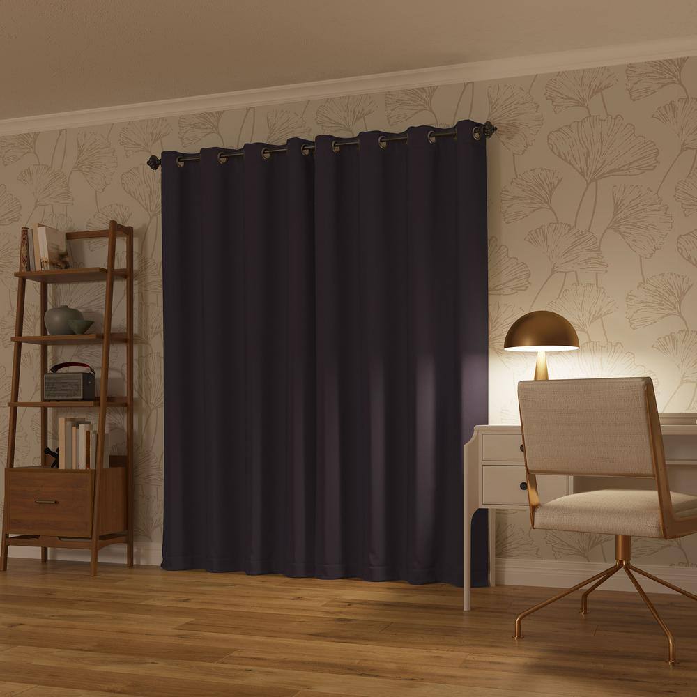 Fig Polyester 108" Blackout Grommet Curtain Panel