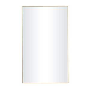 40 in. x 24 in. Gold Wood Contemporary Rectangle Wall Mirror