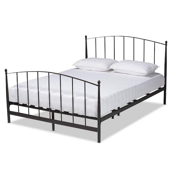 Baxton Studio Lana Black Bronze Full Platform Bed 187 11633 HD