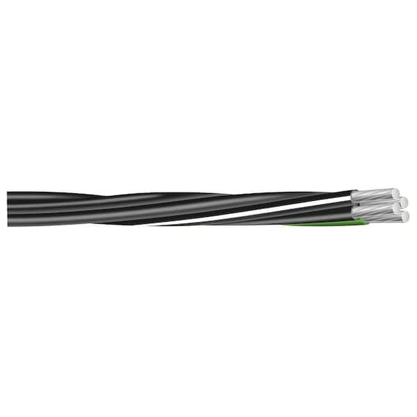 Southwire (By-the-Foot) 2-2-4-6 Black Stranded AL MHF USE-2 Cable