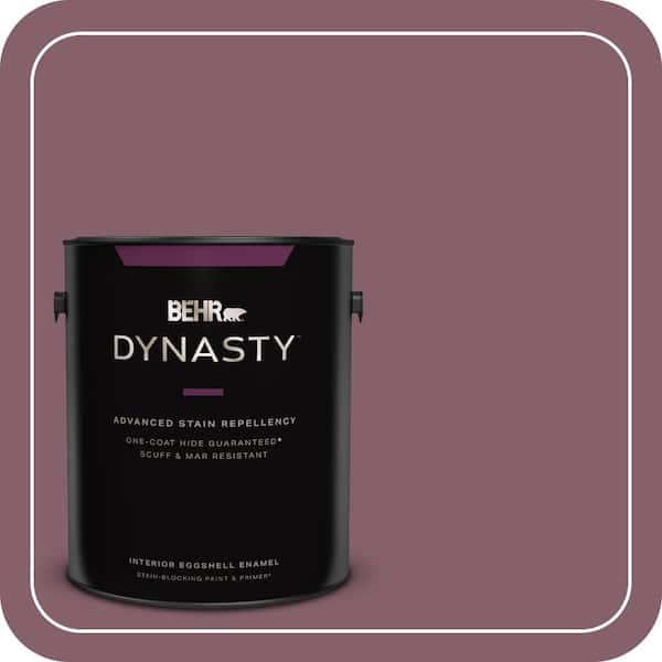 BEHR DYNASTY 1 gal. #BIC-35 Vintage Plum Eggshell Enamel Interior Stain-Blocking Paint & Primer