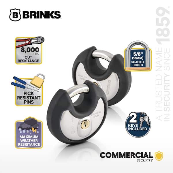 電磁ロッカー ピストンエアロッカー用HF 26S ロッククラッチリング側 単品 Brinks 70mm Commercial Stainless Steel Discus Padlock (2-Pack) 673
