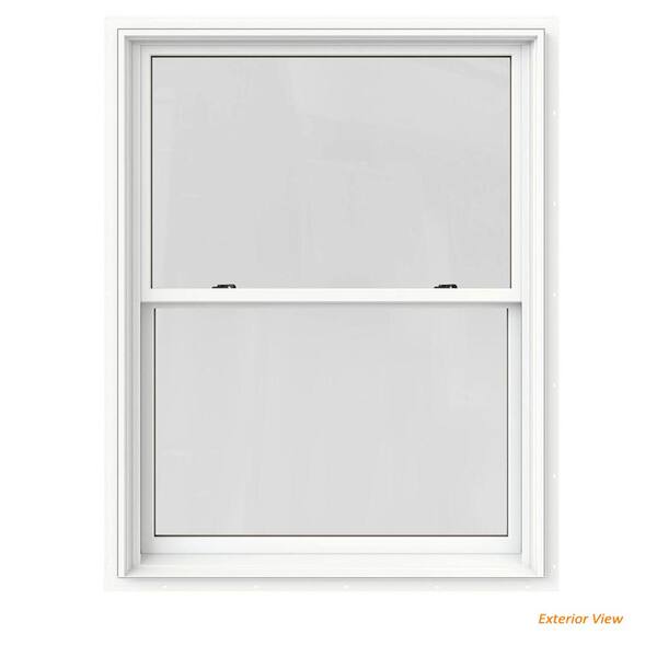 JELD-WEN 37.375 in. x 48 in. W-2500 Series White Painted Clad Wood 