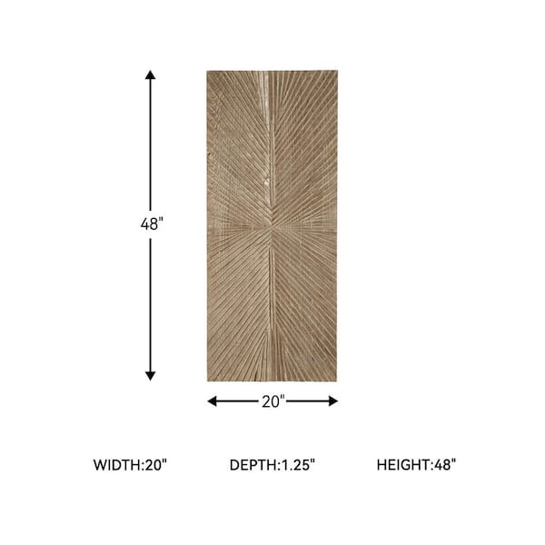 Signature DESIGN BY ASHLEY Lenora 48 in. x 20 in. Distressed Brown