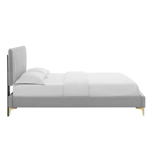 DHP Ryan Gray Linen Queen Upholstered Bed with Storage DE98930 - The Home  Depot