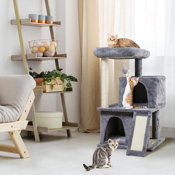 34 in. Cat Tree Condo with Toy