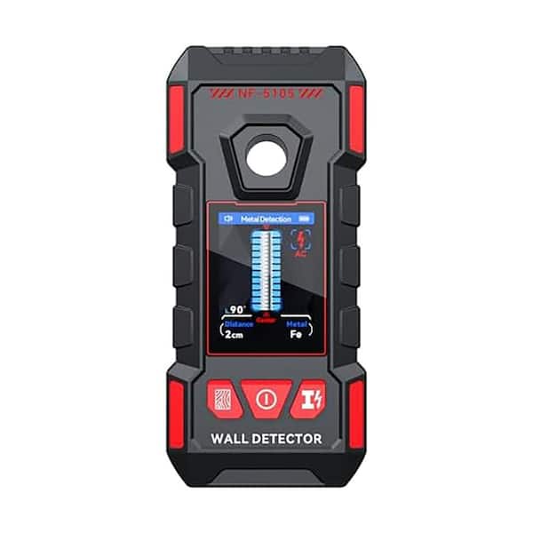 5-in-1 Rechargeable Stud Finder Wall Scanner with Intelligent Chip for Wood Metal Studs AC Wire Joists Pipes LCD Display