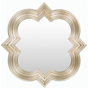 Medium Square Gold Modern Mirror (34 in. H x 34 in. W)