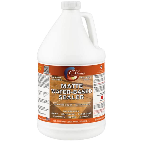 Classic Coatings Systems 1 gal. Clear Matte Water Based Interior/Exterior Concrete Sealer