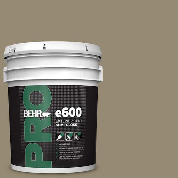 BEHR PRO 5 gal. #PPU8-03 Dry Pasture Semi-Gloss Exterior Paint