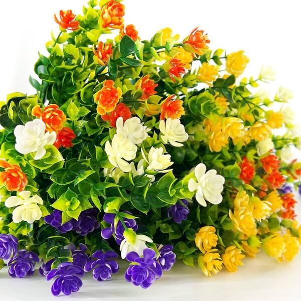 Indoor/Outdoor 12 .6 in. Multi Colored Artificial Other Daffodil