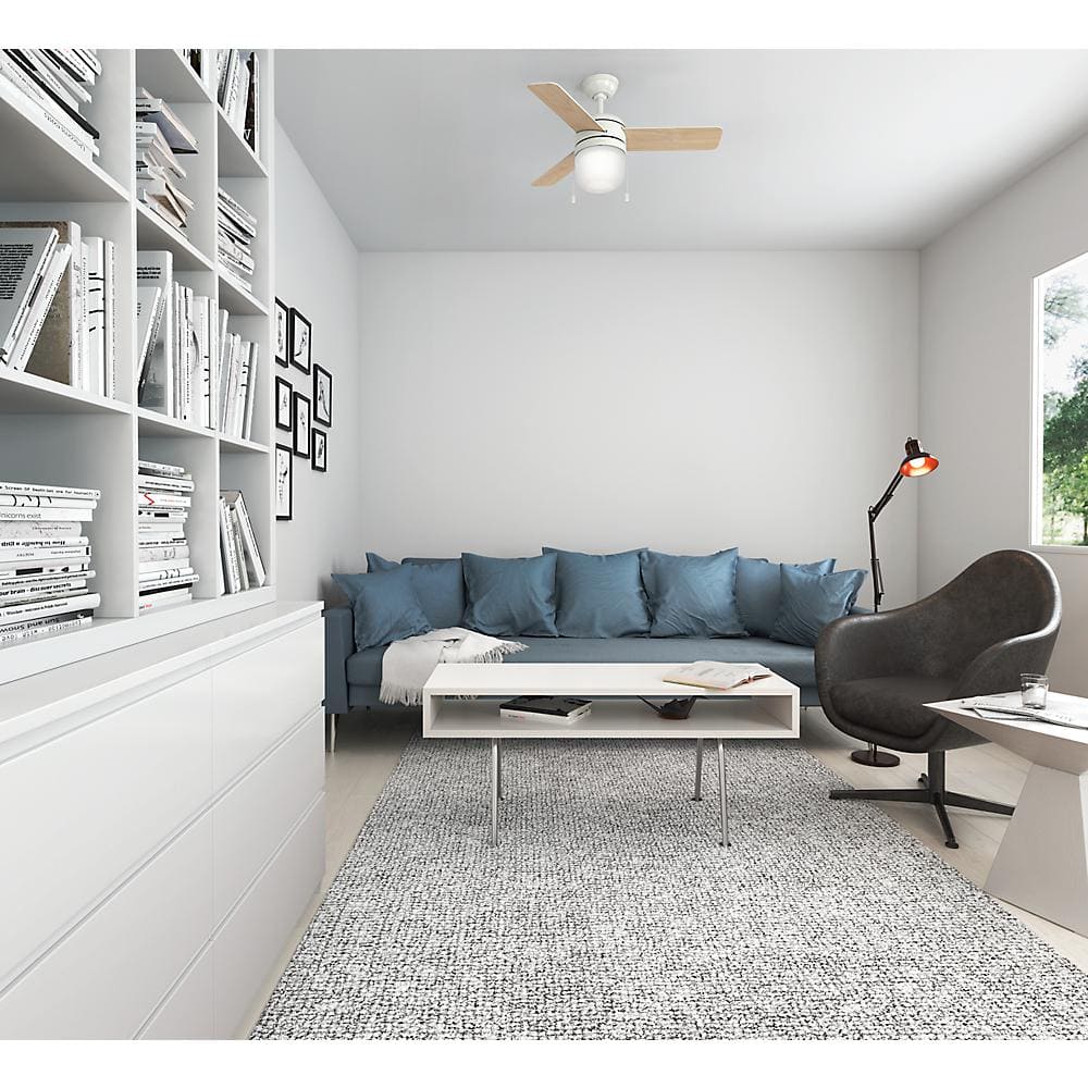 Acumen 42" Fresh White Ceiling Fan with LED Light and Reversible Blades