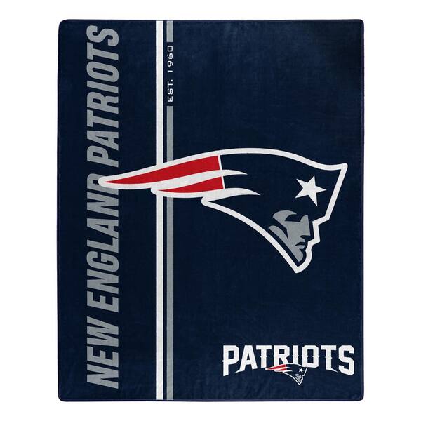 Nfl Patriots Structure Raschel Throw Blanket 1nflret The Home Depot