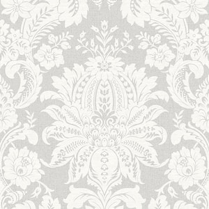 Damask Neutral Removable Peel and Stick Wallpaper