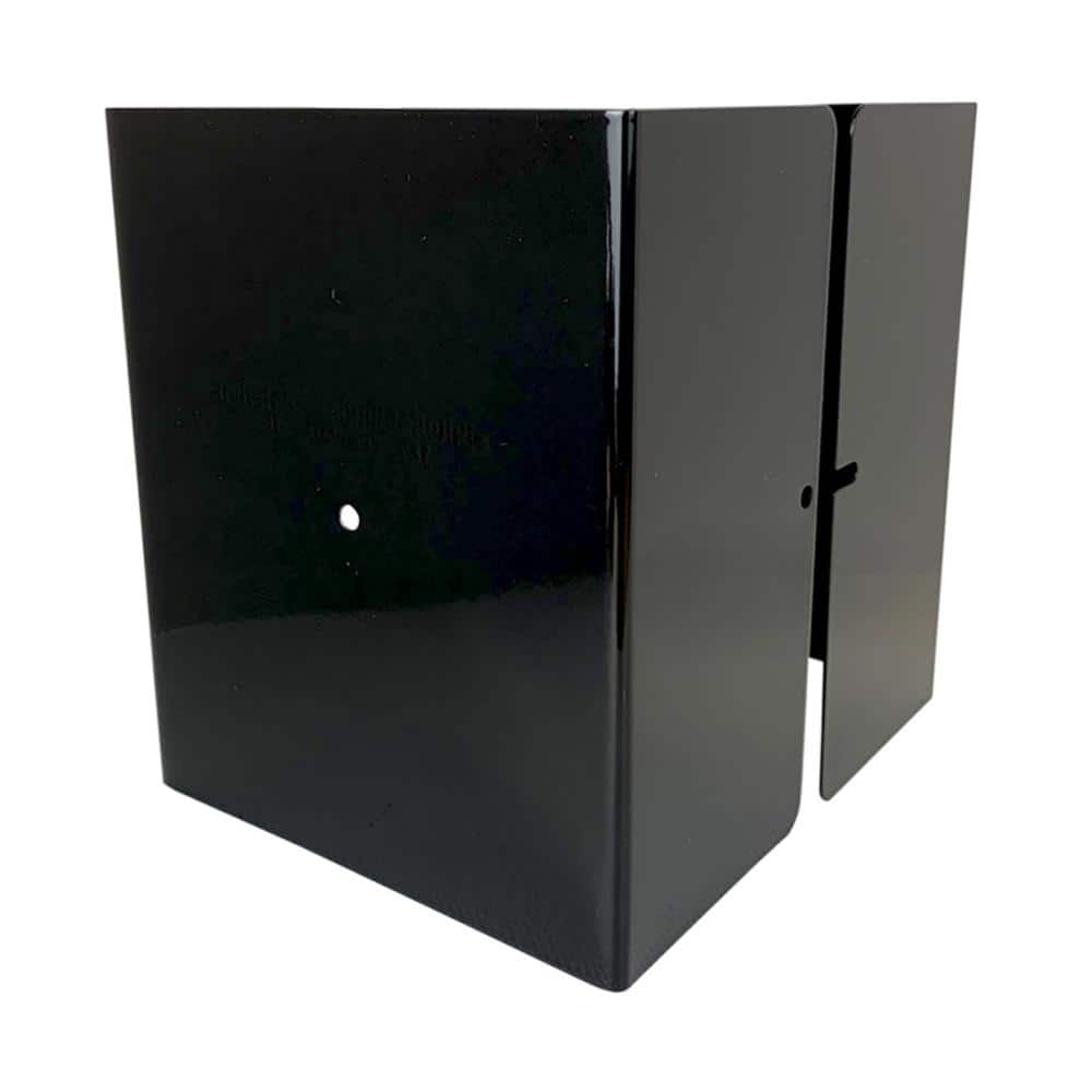 5.5 in. x 5.5 in. x 1/2 ft. H Powder Coated Black - Galvanized Steel Pro Series Mailbox and Fence Post Guard price history on PriceWatchPro