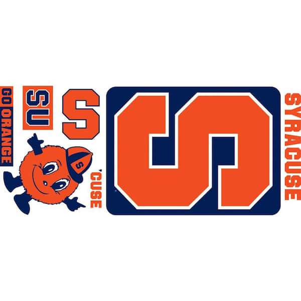 Unbranded 18 in. x 40 in. Syracuse University 7-Piece Peel and Stick Giant Wall Decals